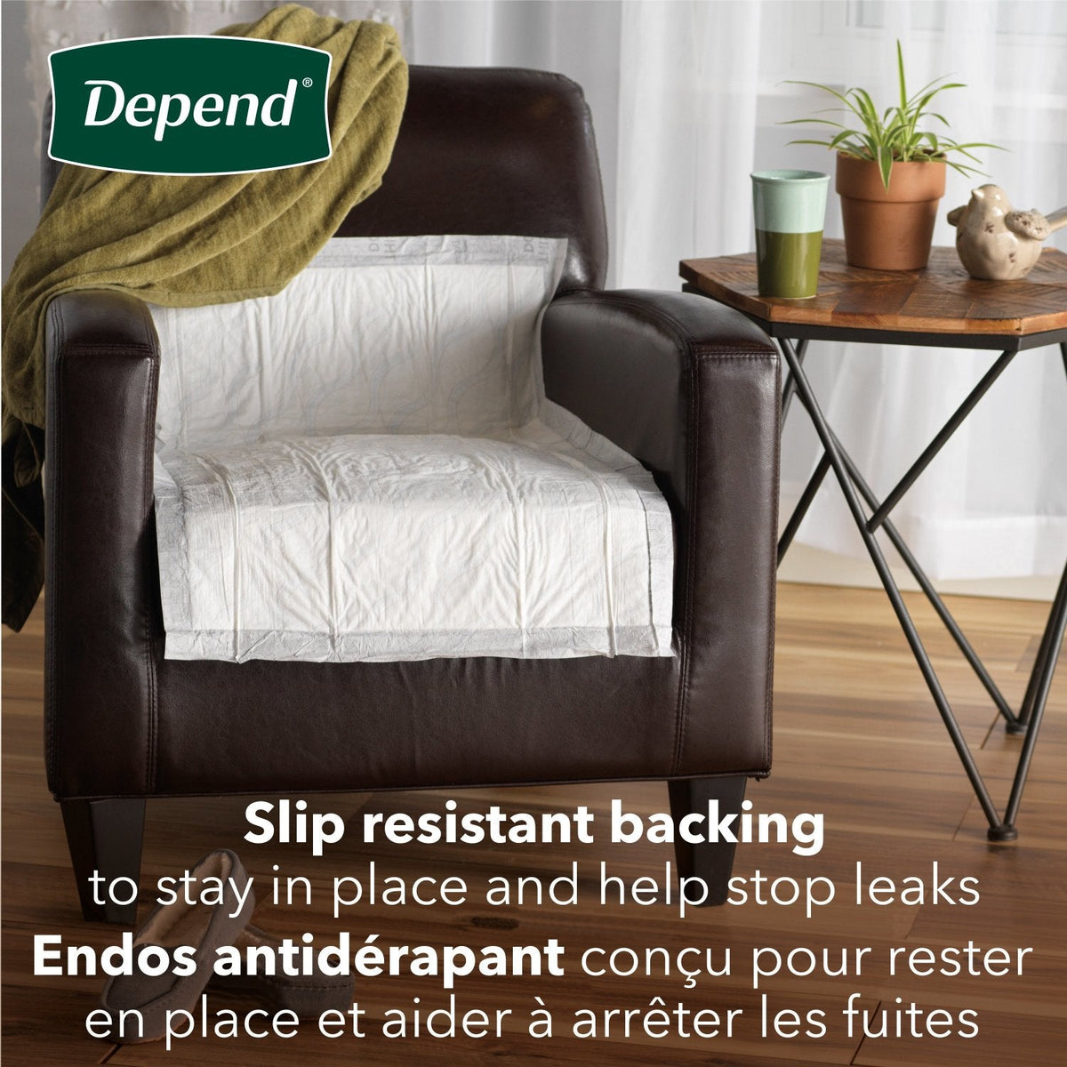 Depend Underpads, Disposable Incontinence Bed Pads for Adults, Slip Resistant, 12 Count - Incontinence/Continence Products/Underpads - Depend