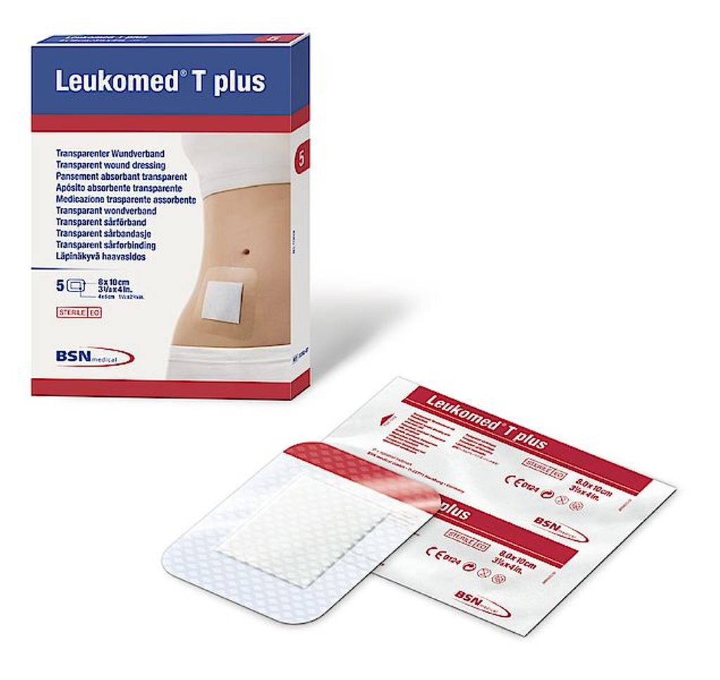 BSN Medical Leukomed T Plus Waterproof Transparent Island Dressing Sterile - Daily Living/First Aid - BSN Medical - 10 cm x 30 cm - 4042809205152