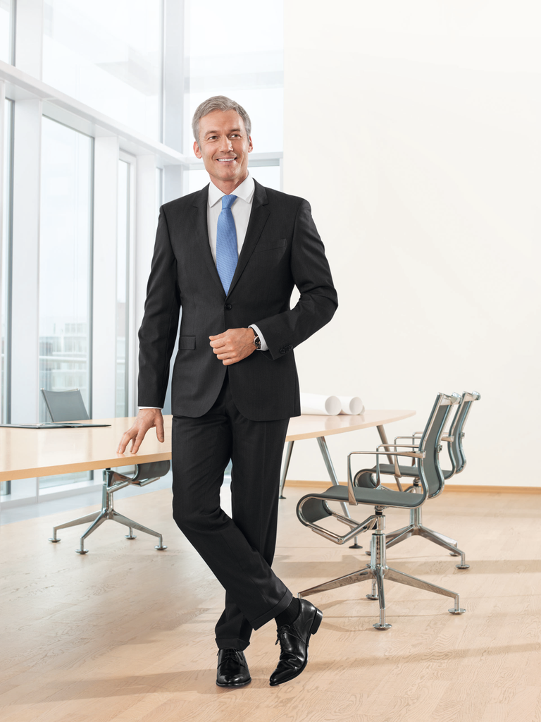 JOBST forMen Ambition Knee High Compression Stockings, Grey , 2 Regular