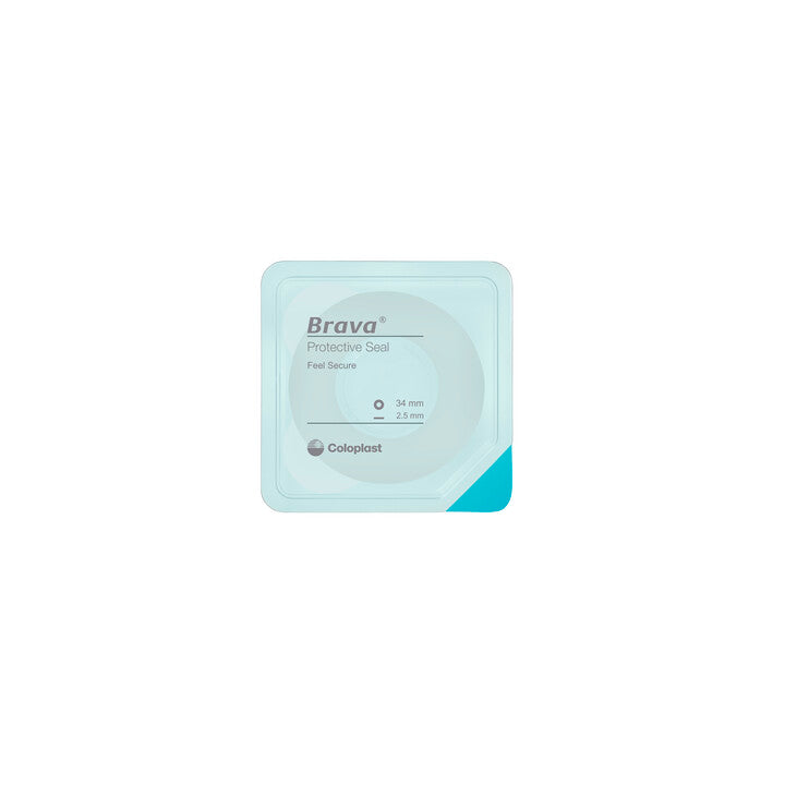Coloplast Brava Wide Adhesive Protective Rings 34Mm Id 64Mm Od 2.5Mm Thick - (Item No. 12039), 10 Count