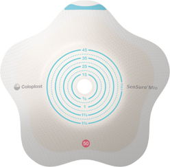 Coloplast Sensura Mio 2 Piece Concave Click Skin Barrier Cut-To-Fit 50Mm(10-45Mm) - (Item No. 18510), 5 Count
