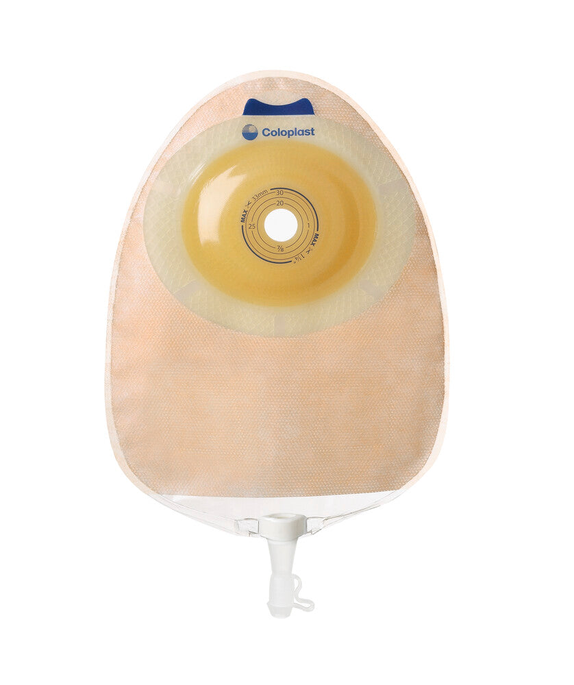 Coloplast Sensura 1-Piece Opaque Convex Light Urostomy Pouch, Cut-To-Fit Up To 1 1/4In (33Mm) - (Item No. 11811), 10 Count