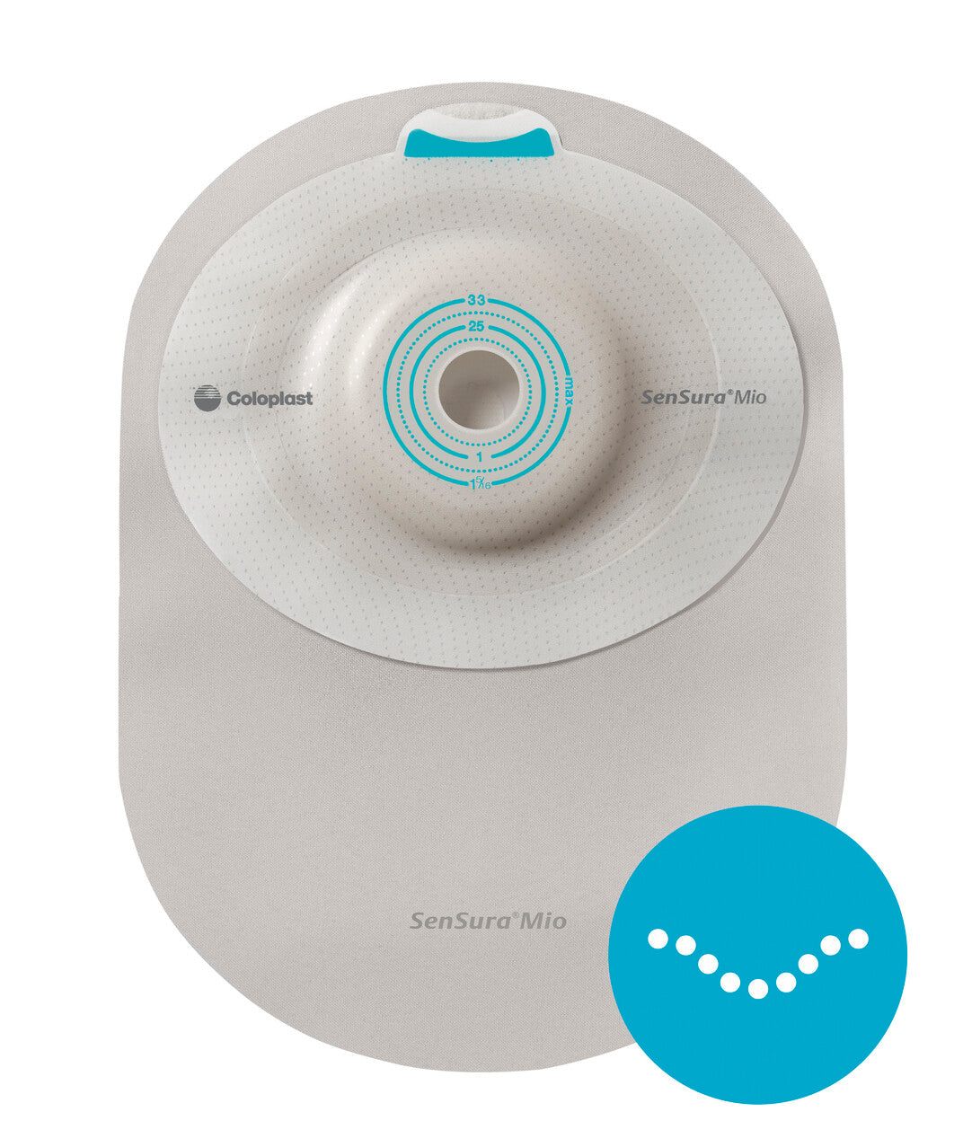 Coloplast Sensura Mio 1 Piece, Soft Convex, Closed, Midi, W/ Filter, Cut-To-Fit 15Mm - 33Mm - (Item No. 16301), 10 Count