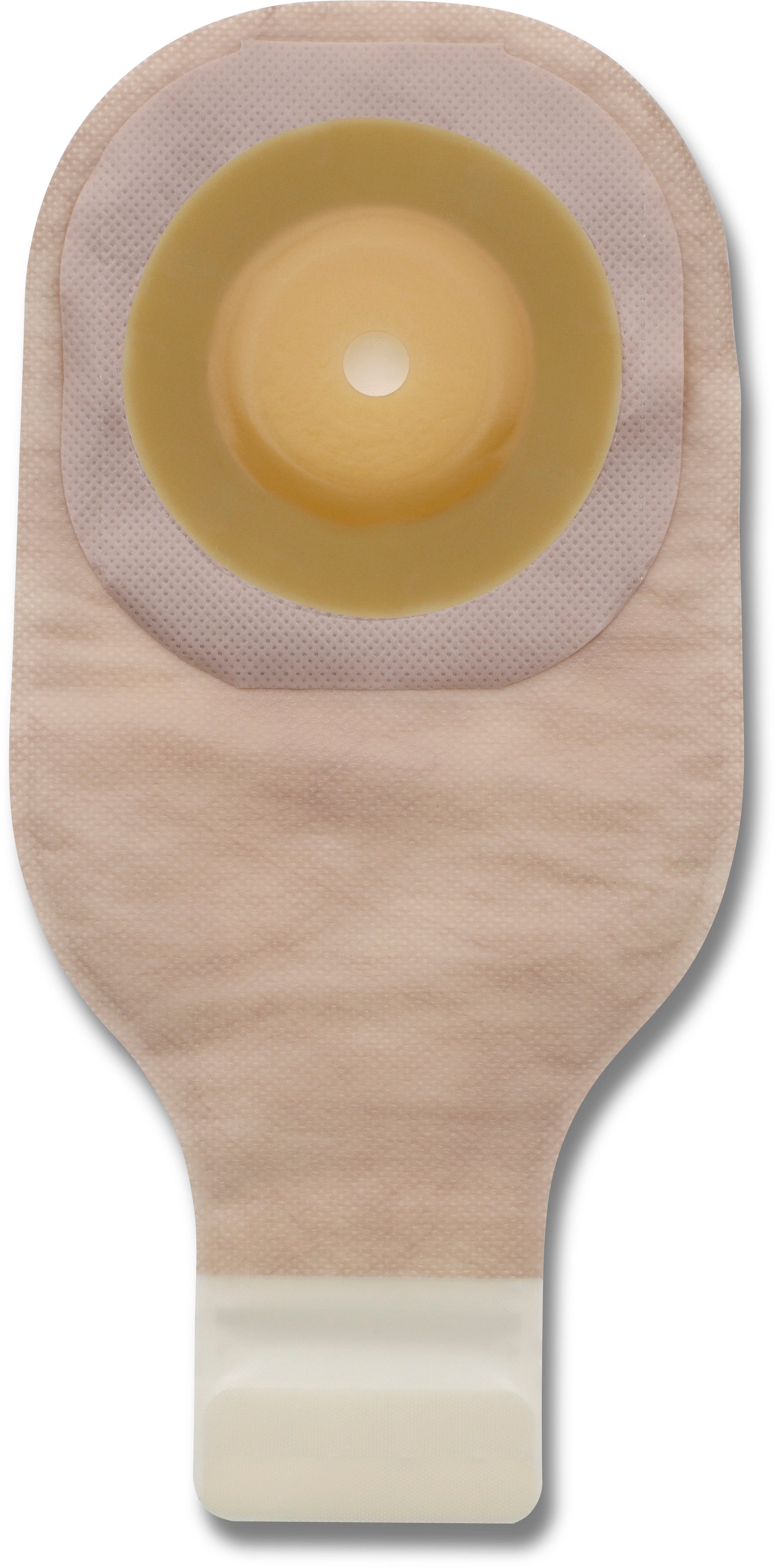 Hollister Premier 1Pc Convex Barrier 12"  Drain Pouch W/ Clamp Beige Pre-Cut 1-3/8" W/ Tapered Border - (Item No. 8295), 5 Count
