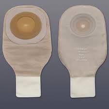 Hollister Premier Ceraplus Convex 1Pc Drain Pouch W/Tape Border Lock N Roll Close Beige W/Filter Cut To 1"_Item No. 8914 5 Count