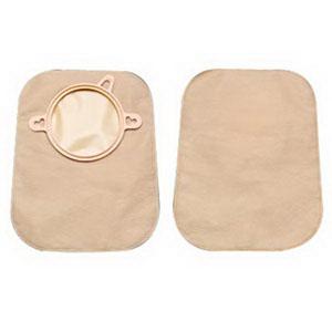 Hollister New Image Closed Pouch 7" Beige Without Filter ,1-3/4" Flange - (Item No. 18352), 30 Count