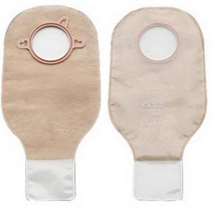Hollister New Image Clamp Closure 12" Drainable Pouch Clear 4" Flange - (Item No. 18176), 10 Count