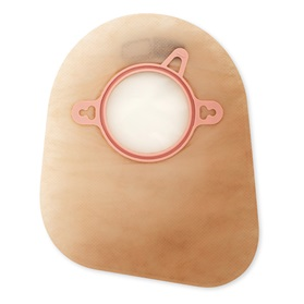 Hollister New Image Close Mini Pouch 7",Beige With Filter, 2-1/4" Flange - (Item No. 18393), 60 Count