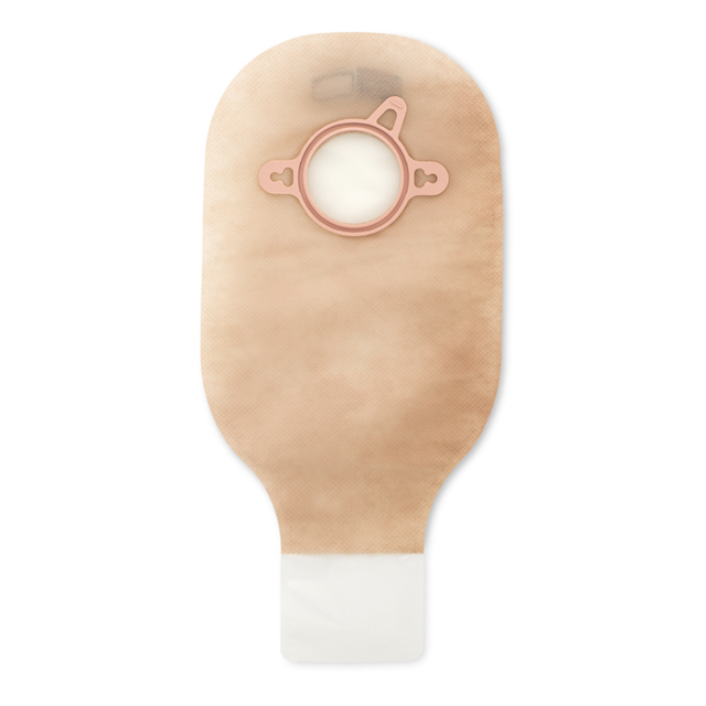 Hollister New Image Clamp Closure 12" Drainable Beige Pouch, 1 3/4" Flange With Filter - (Item No.18142), 10 Count