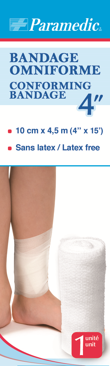 Paramedic Canada Conforming Bandage Non Sterile - Skin & Woundcare/Woundcare Supplies/Dressings - Paramedic Canada - 4" - 620278010091