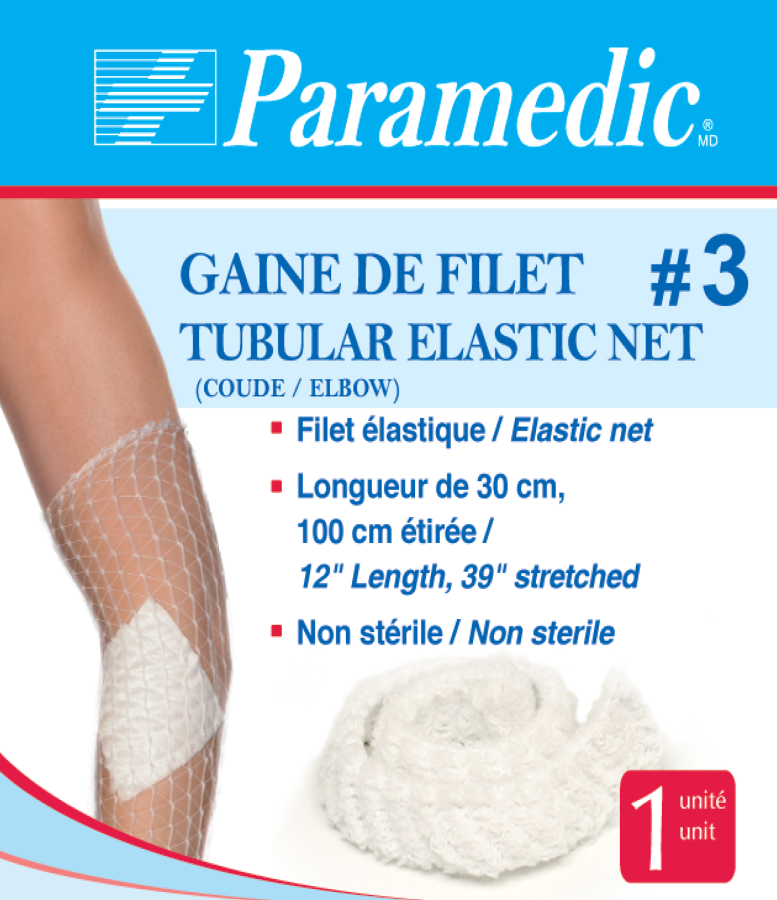Paramedic Canada Elastic Net Dressing Cover - Daily Living/First Aid - Paramedic Canada - (Elbow) Circumference - 30cm (12’’) - 620278010282