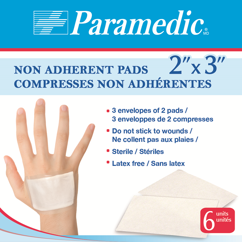 Paramedic Canada Non Adherent Pads - Daily Living/First Aid - Paramedic Canada - 2" x 3" - 620278011586