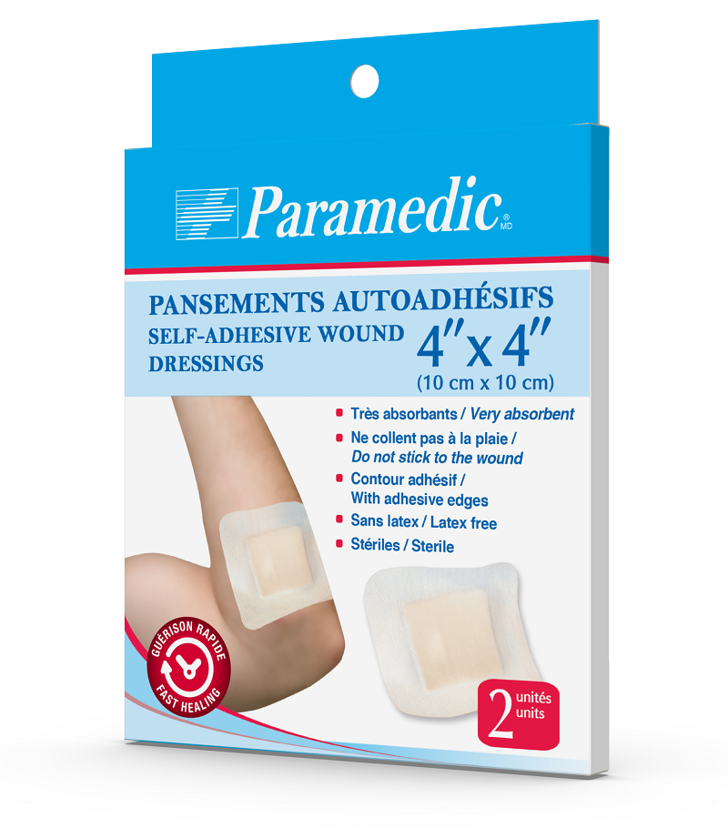 Paramedic Canada Self - Adhesive Bandage 4''X4'' - Daily Living/First Aid - Paramedic Canada - Default Title - 620278011654