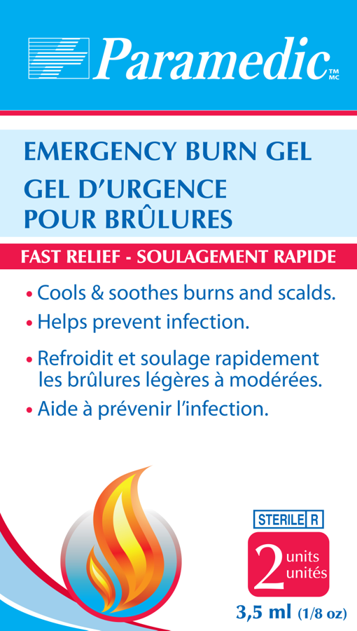Paramedic Canada Emergency Burn Gels 1/8Oz. (2 U.) - Daily Living/First Aid - Paramedic Canada - Default Title - 620278550047