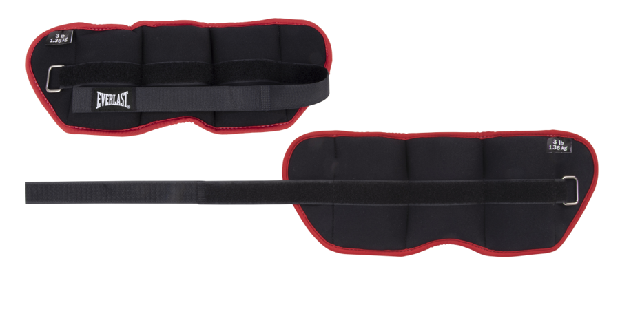 Everlast 6 lb. Ankle/Wrist Weights - Pair 3 lb. Each - Fitness & Nutrition/Weights - Everlast