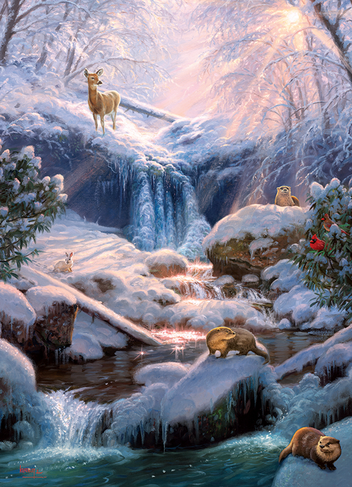 Cobble Hill Mystic Falls in Winter