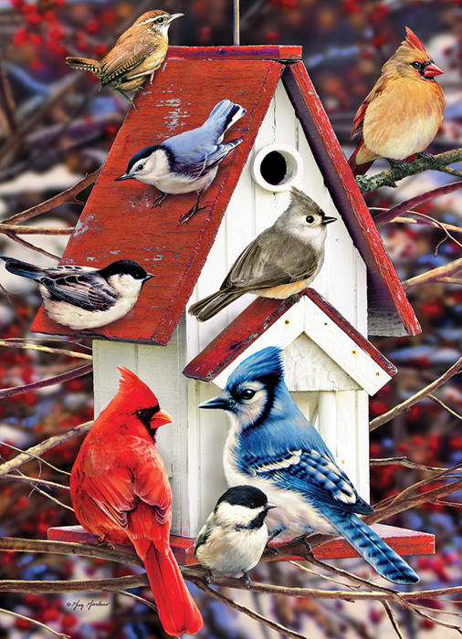Cobble Hill Winter Birdhouse