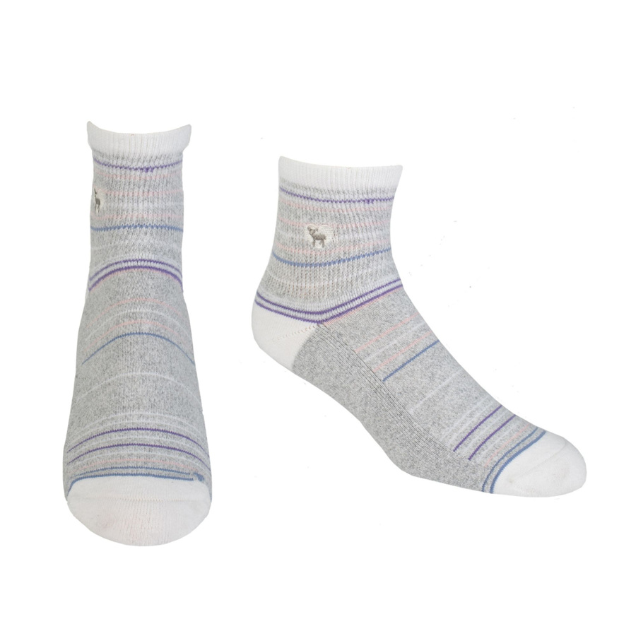 Pudus Cushioned Comfort Socks, Seaside Grey
