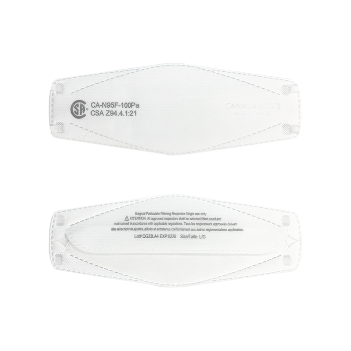 CanadaMasq Q100 CA - NA95 Respirator - Daily Living/First Aid - CanadaMasq