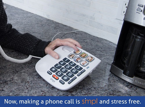 SMPL Corded Photo Memory Phone