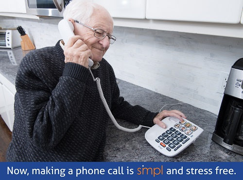 SMPL Corded Photo Memory Phone