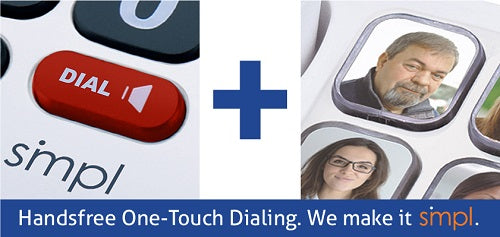 SMPL Corded Photo Memory Phone