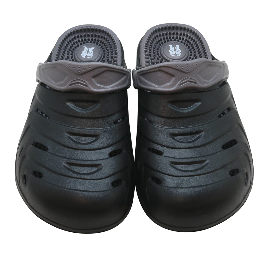Relaxus Acu Reflex Clogs, Graphite/Black
