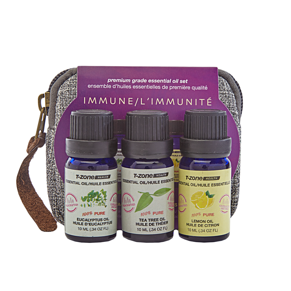 T-ZONE HEALTH Set of 3 100% Pure Wildcrafted Essential Oils