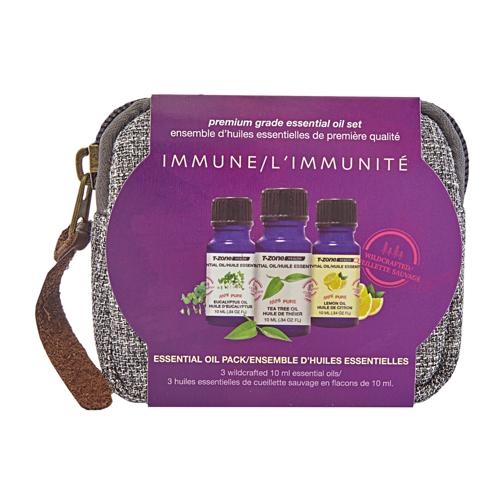 T-ZONE HEALTH Set of 3 100% Pure Wildcrafted Essential Oils