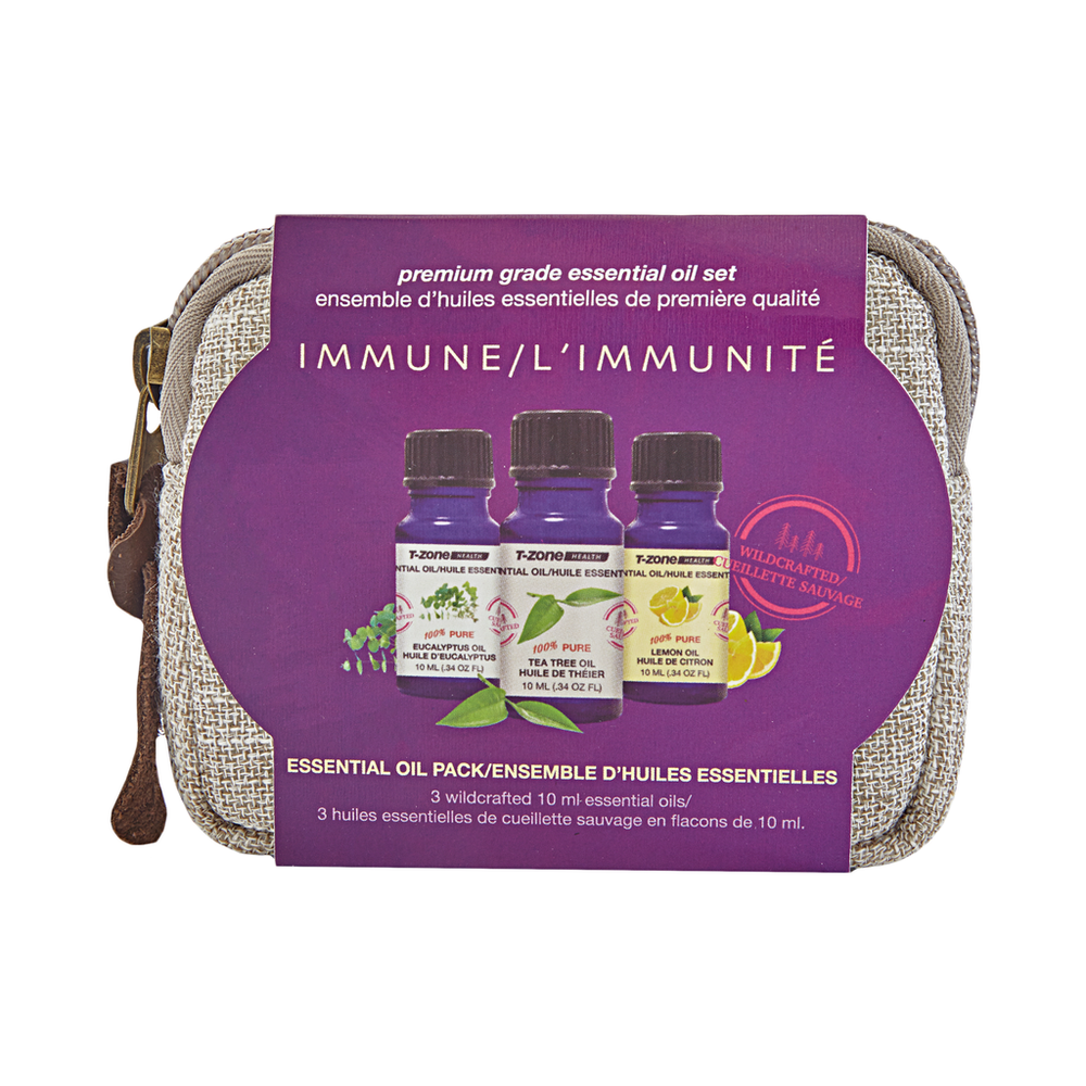 T-ZONE HEALTH Set of 3 100% Pure Wildcrafted Essential Oils