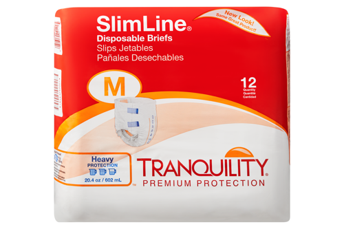 Tranquility SlimLine Briefs, Heavy Absorbency