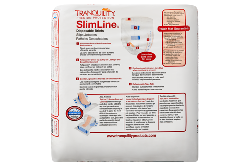Tranquility SlimLine Briefs, Heavy Absorbency