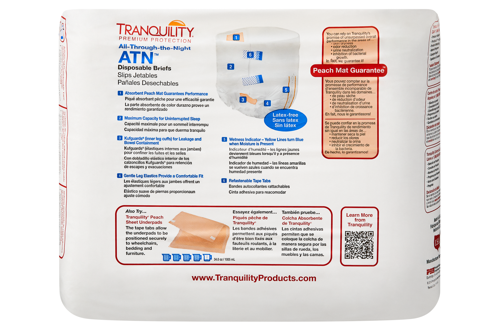 Tranquility All Through The Night Briefs, Maximum Absorbency - Incontinence/Single Use - Tranquility