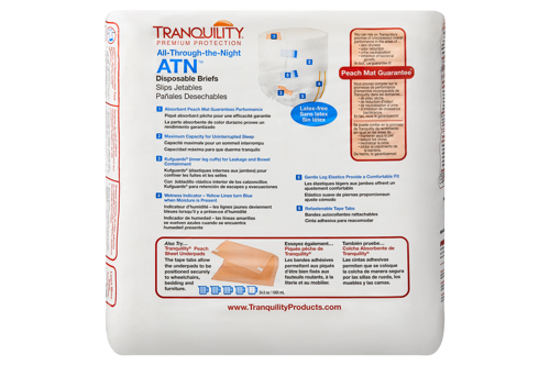 Tranquility All Through The Night Briefs, Maximum Absorbency - Incontinence/Single Use - Tranquility