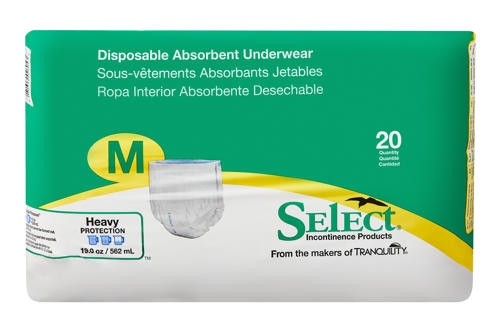 Select Disposable Absorbent Underwear, Heavy Absorbency