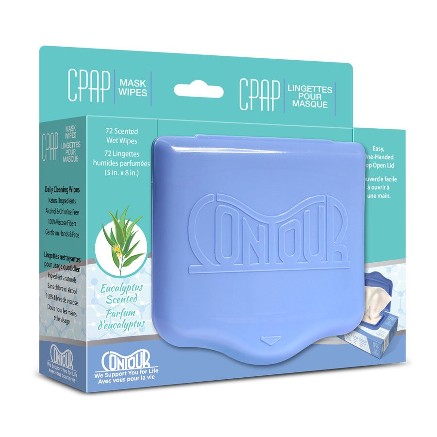 Contour CPAP Mask Wipes - CPAP/CPAP Accessories - Contour - Eucalyptus - 737709005752