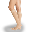 SIGVARIS Sheer Fashion Compression Hosiery for Women Series 120, Knee High/Closed Toe, Natural
