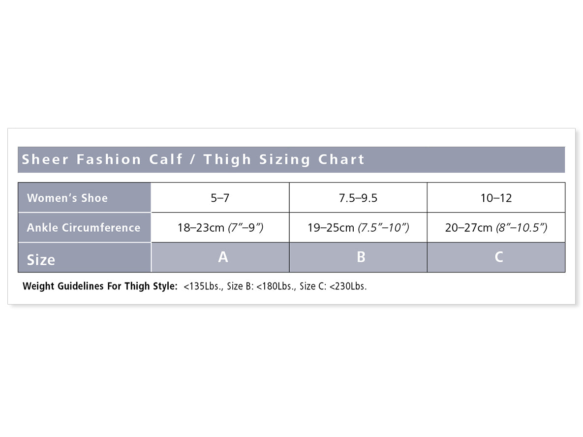 SIGVARIS Sheer Fashion Compression Hosiery for Women Series 120, Thigh High, Suntan - Compression/Moderate Compression - SIGVARIS