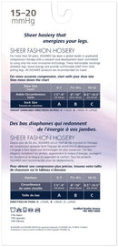 SIGVARIS Sheer Fashion Compression Hosiery for Women Series 120, Thigh High, Suntan