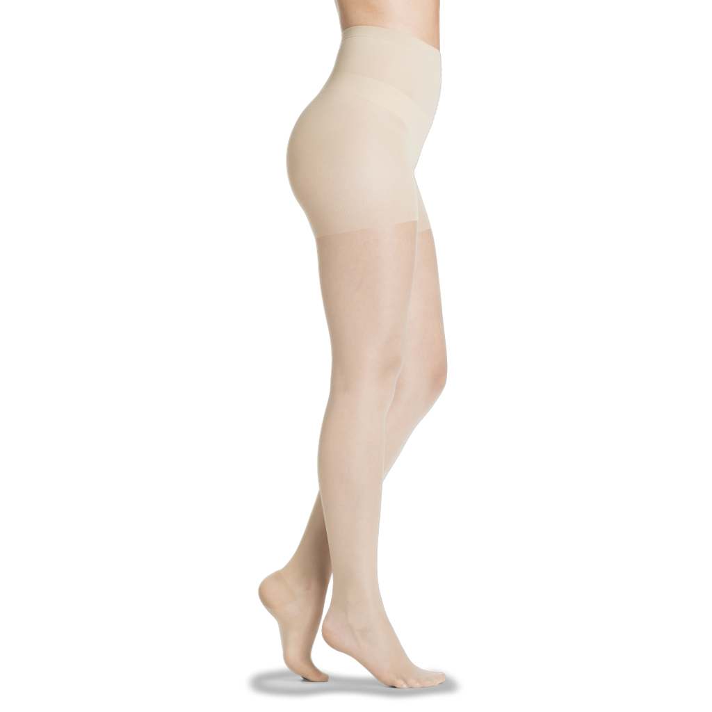 SIGVARIS Sheer Fashion Compression Hosiery for Women Series 120, Panty Hose, Natural