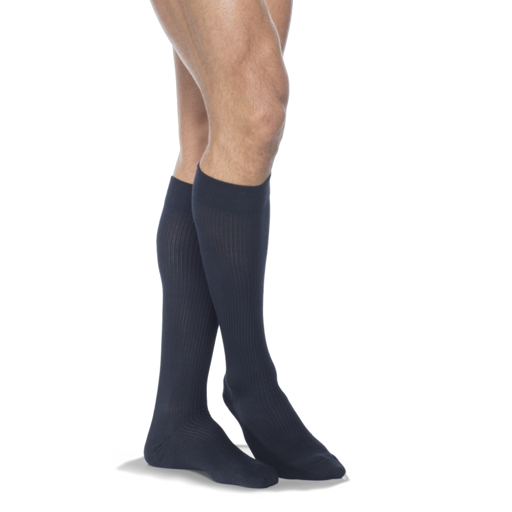 SIGVARIS Casual Cotton Compression for Men Series 186, Navy
