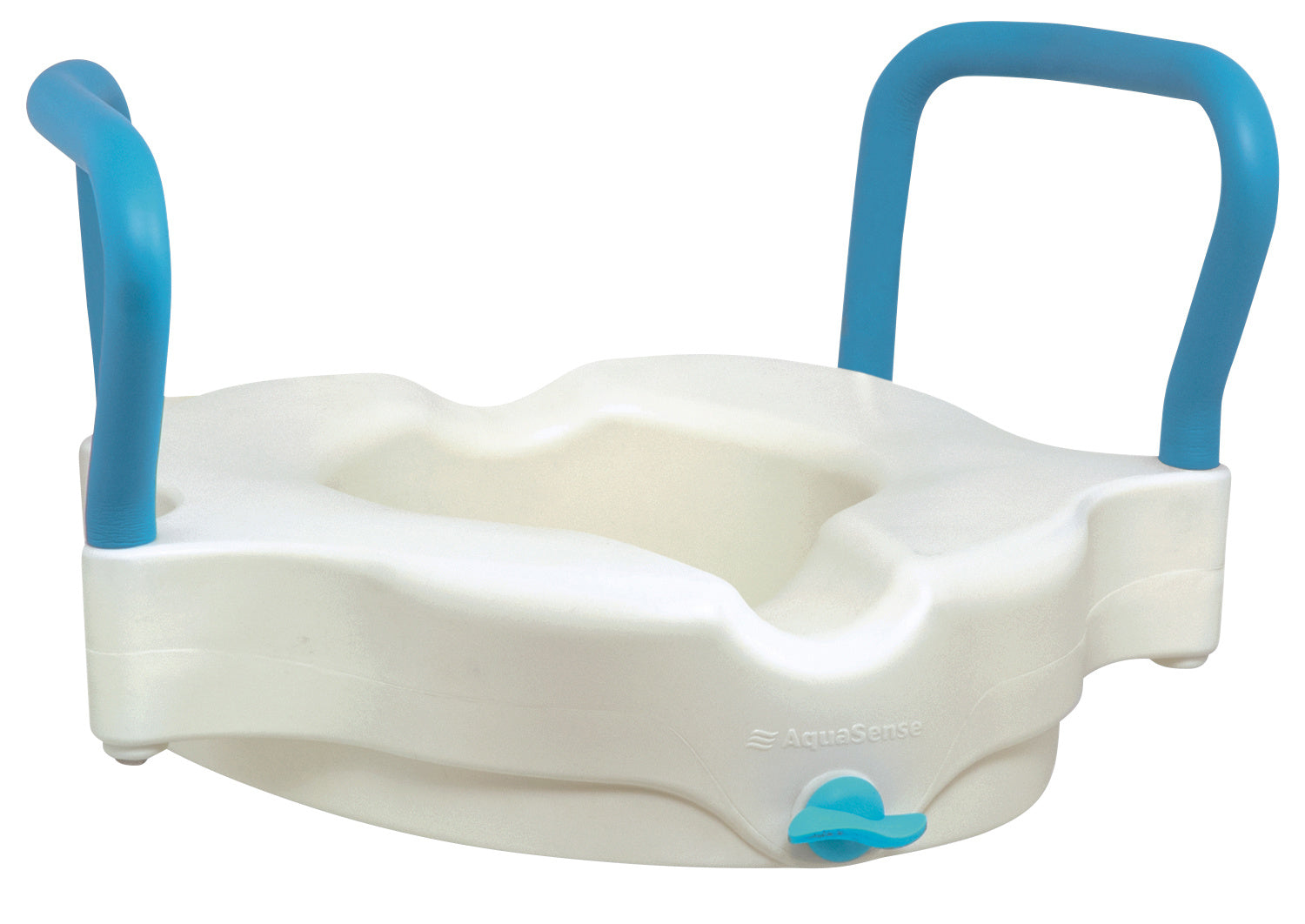 AquaSense 3-Way Raised Toilet Seat, White, 4"