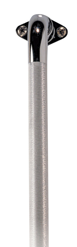 AquaSense Knurled Chrome Grab Bar with Rotating Flange
