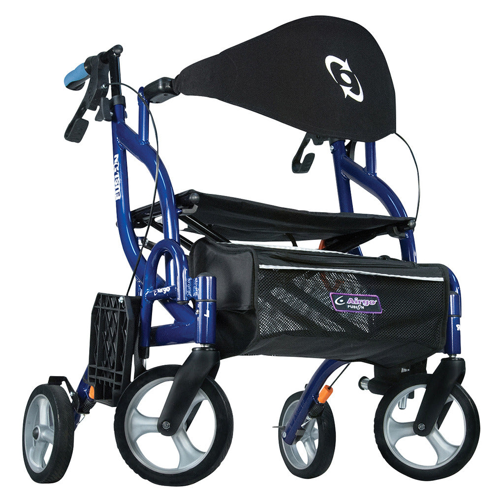 Airgo Fusion F20 Side - Folding Rollator & Transport Chair - Rollators & Walkers/Rollators - Airgo - Default Title - 754021213061