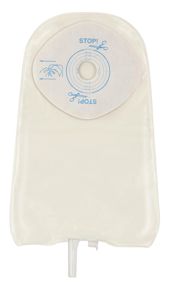 Convatec One Pc Pouch ,Stomahesive, Urostomie Transparent, 3/4 - 1 3/4 - (Item No. 64927), 10 Count