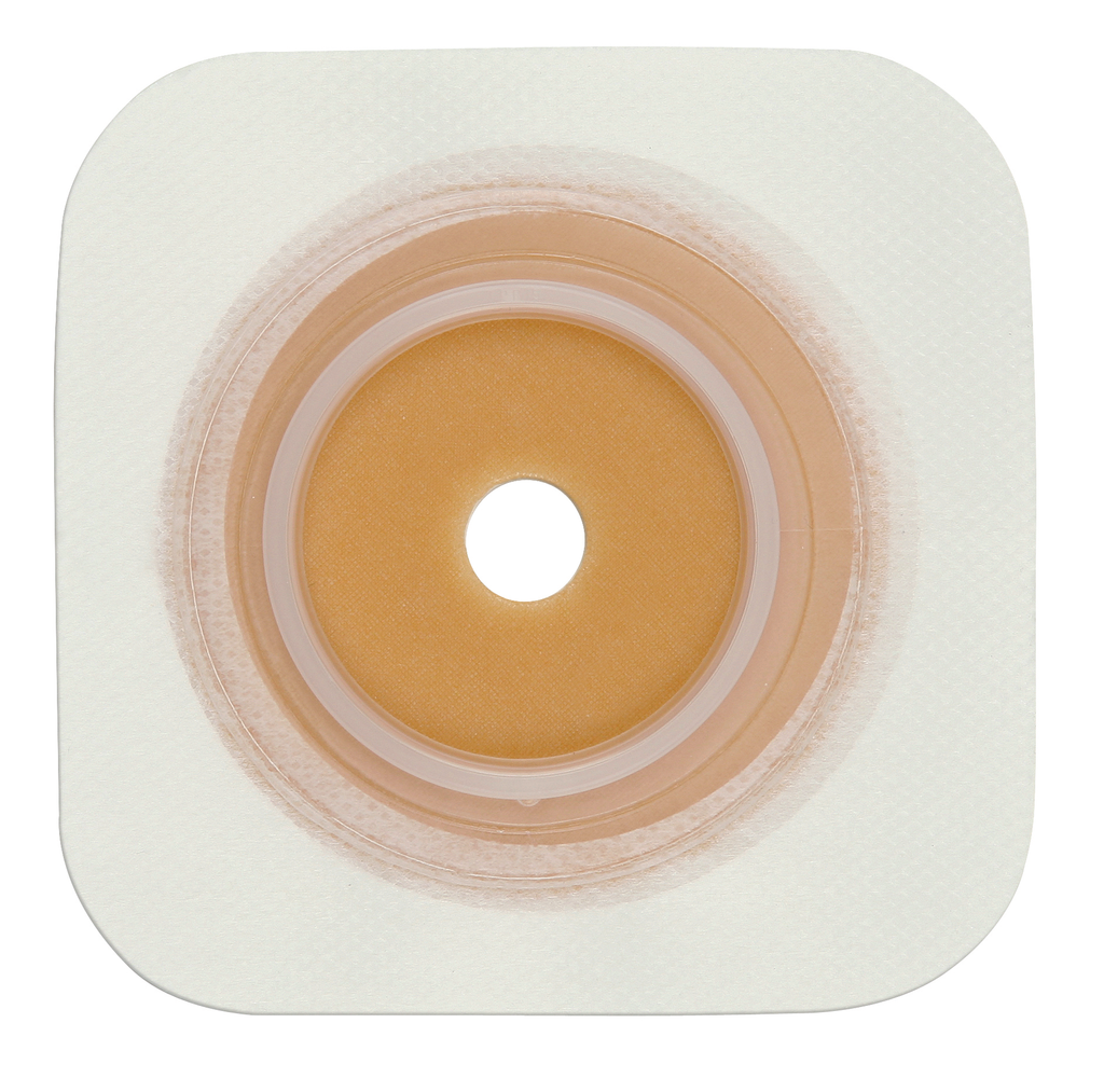convatec Natura Durahesive Barrier,Flange 1-1/2" (4X4"") No Tape Border White - (Item No.413160), 10 Count