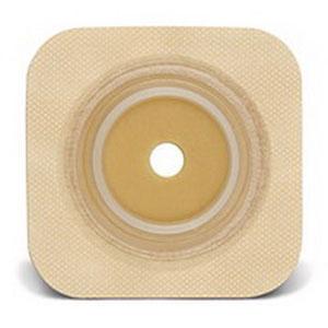 convatec Natura Durahesive Flex Barrier,Flange 4X4"  1-3/4"Tan - (Item No.413166), 10 Count