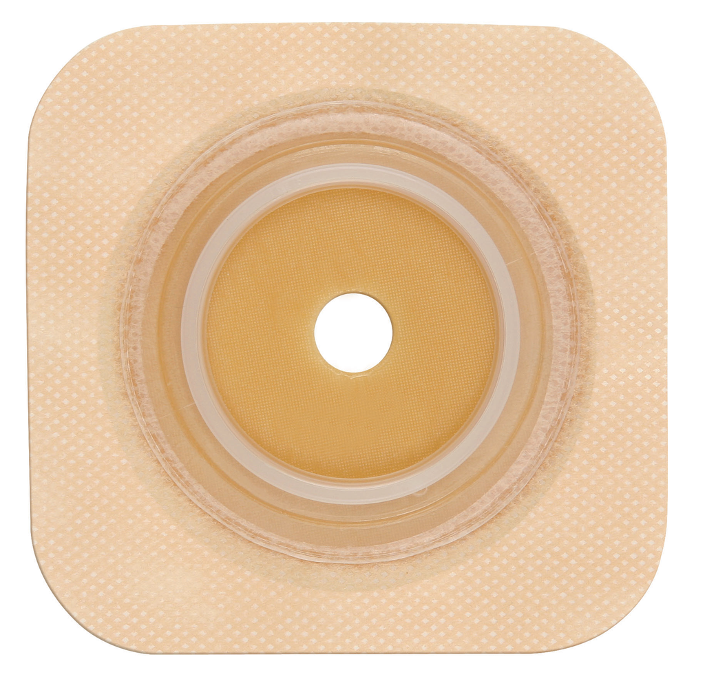 Convatec Natura Durahesive Flex Barrier,Flange 5X5"  2-1/4"Tan - (Item No.413167), 10 Count