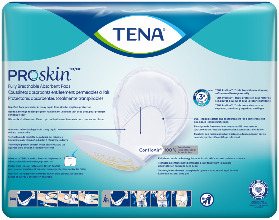 TENA Day Plus Incontinence Pad Insert, Heavy Absorbency , 40 Count