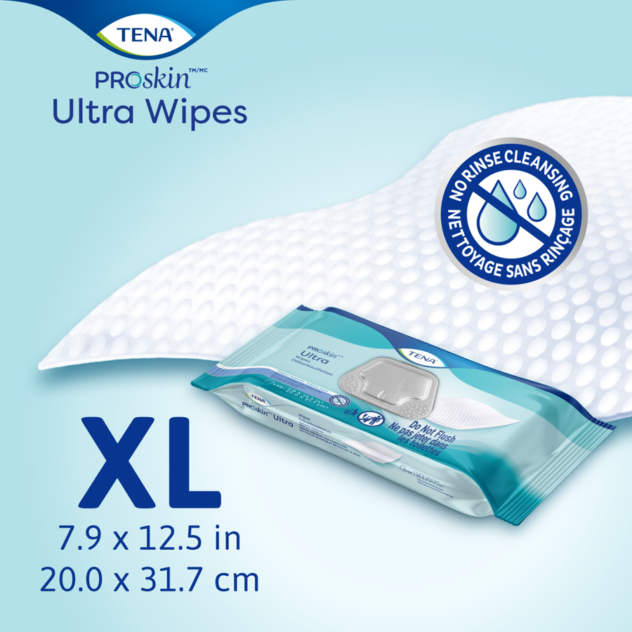 TENA Ultra WashCloth, 48 Count